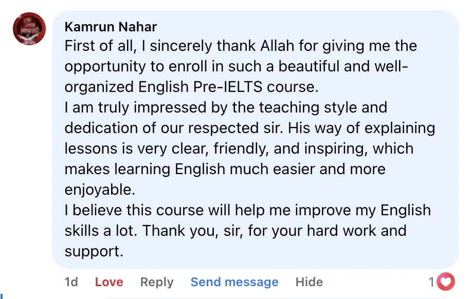 Student feedback